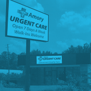Amory Urgent Care sign